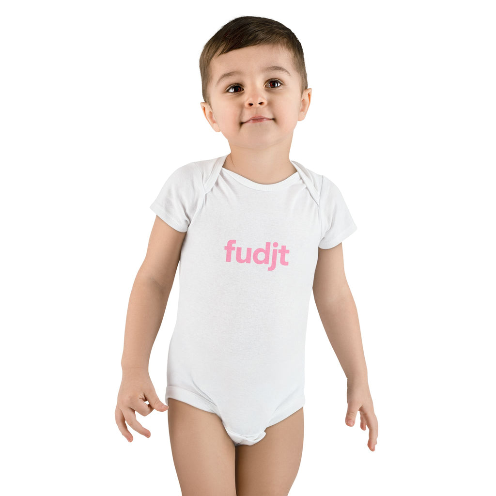 Pink fudjt Logo Baby Onesie | 4 Colors
