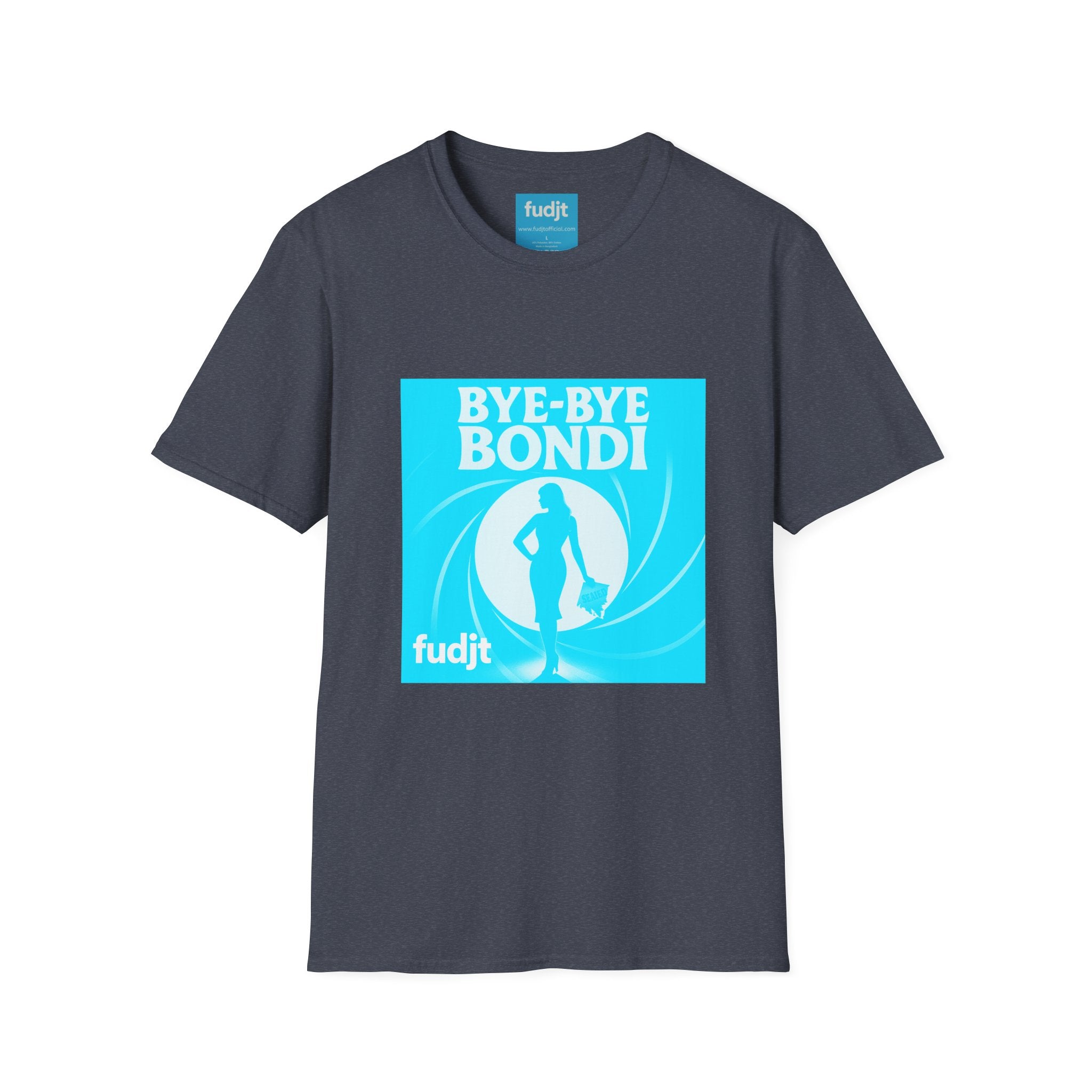 Bye-Bye Bondi | Blue Smoke Screen Retro fudjt Tee | 15 Colors