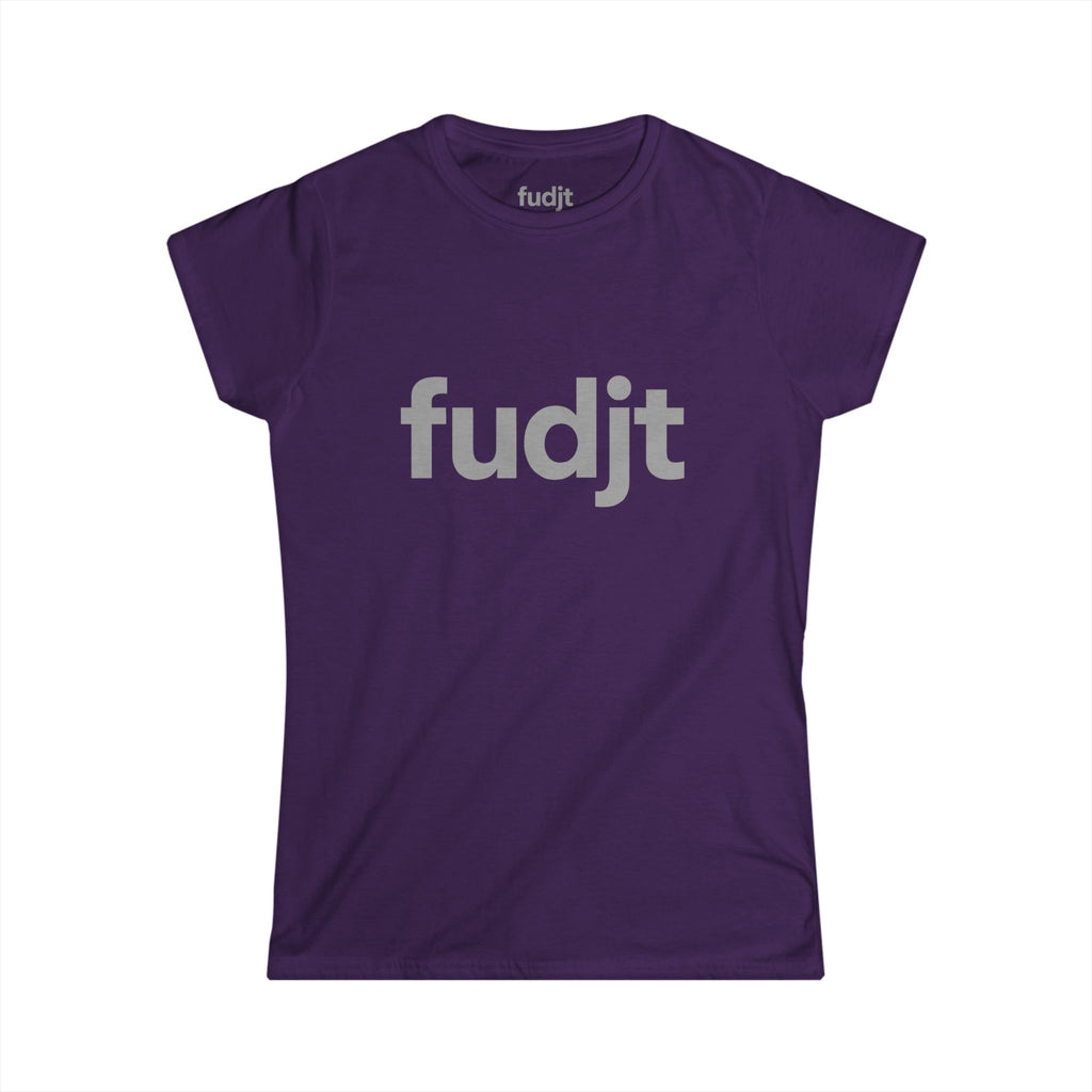 Women's Gray fudjt logo Comfy Stylie Tee | 12 Colors