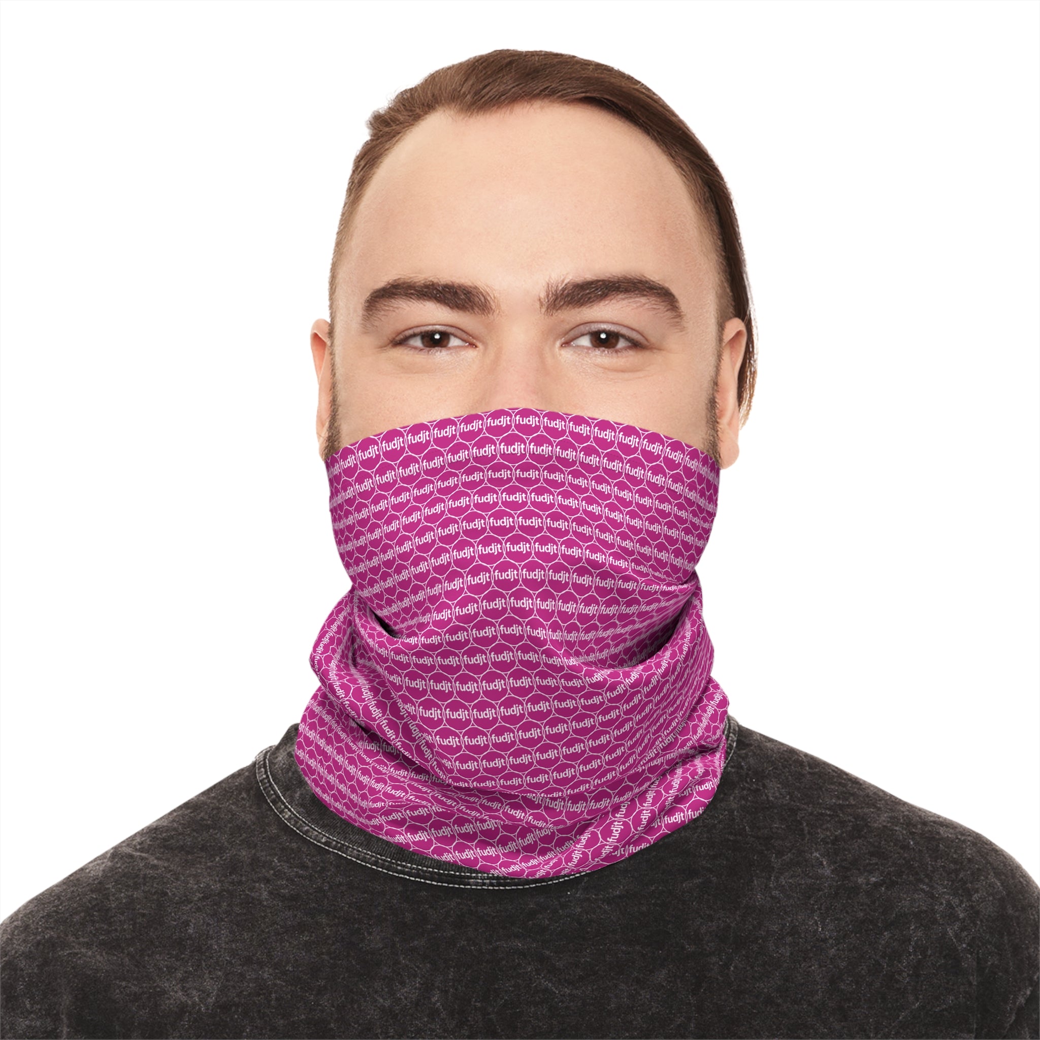 Pink fudjt Unbroken Chain .5 Neck Gaiter