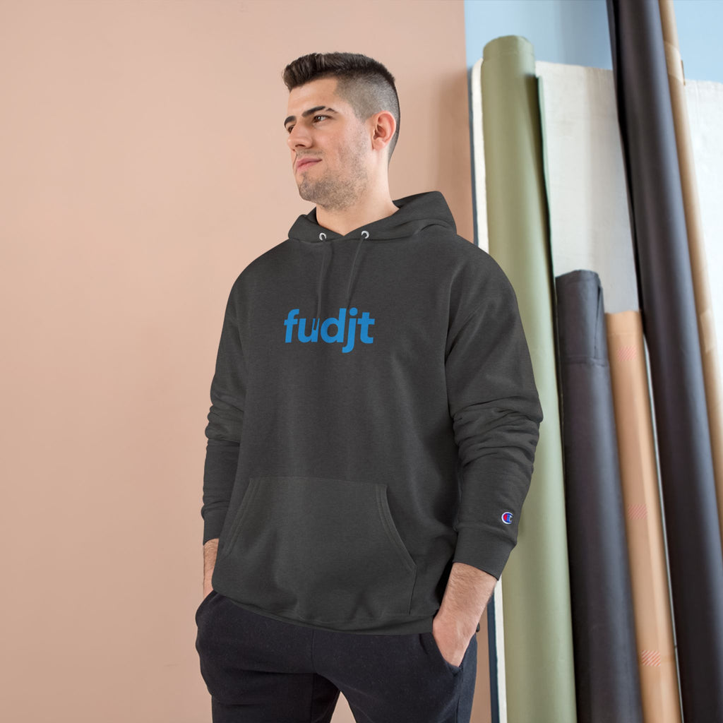 Monster Power Champion Hoodie - Retro Godzilla | fudjt vs. The Machine | Blue fudjt | 7 Colors
