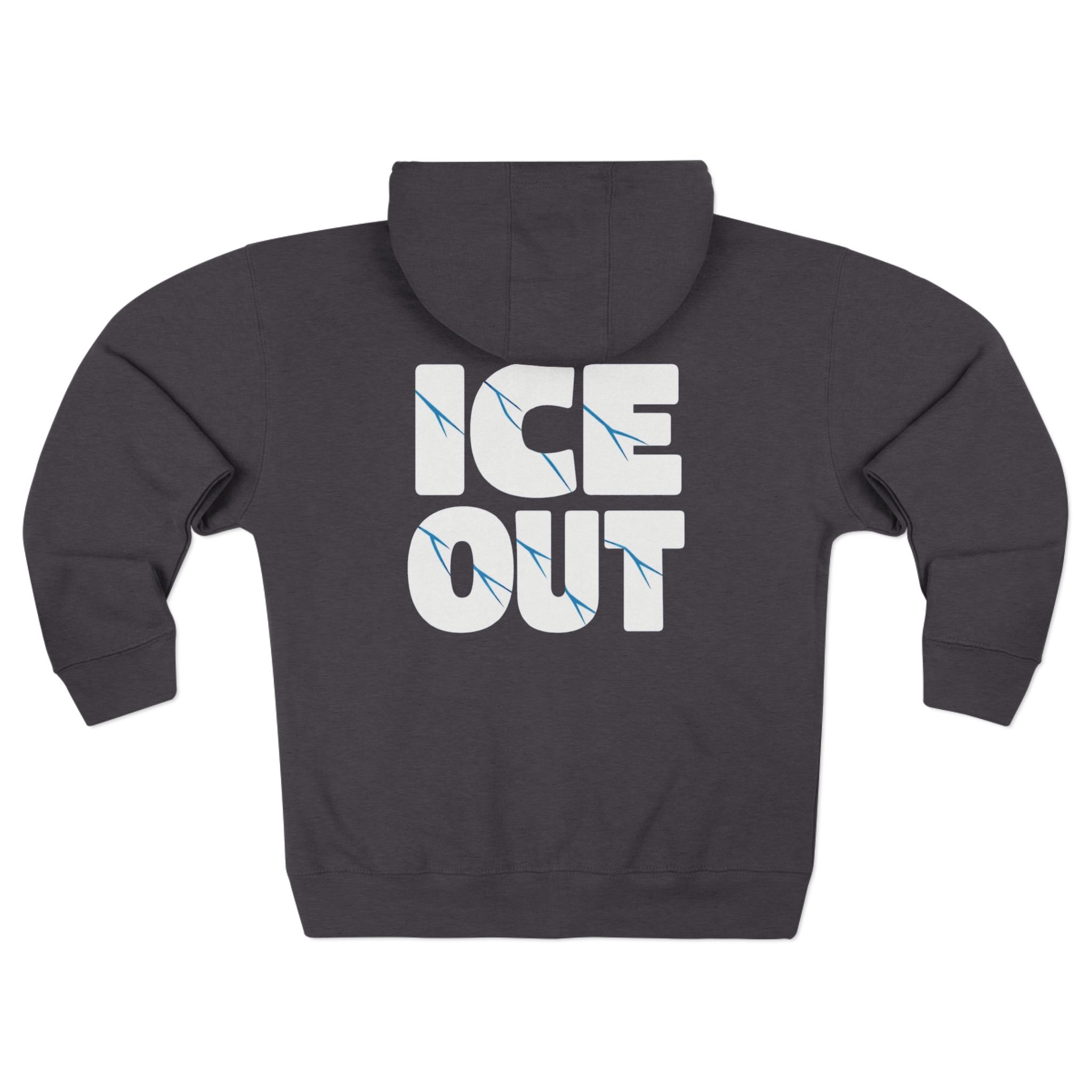 ICE Out fudjt Zip Hoodie | Front & Back Graphic | 7 Colors