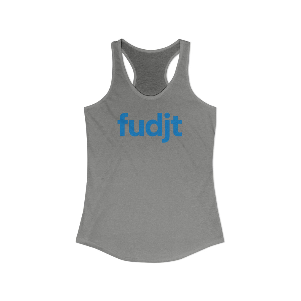 Turquoise fudjt Logo Women's Racerback Tank, Relaxed Fit | 5 Colors