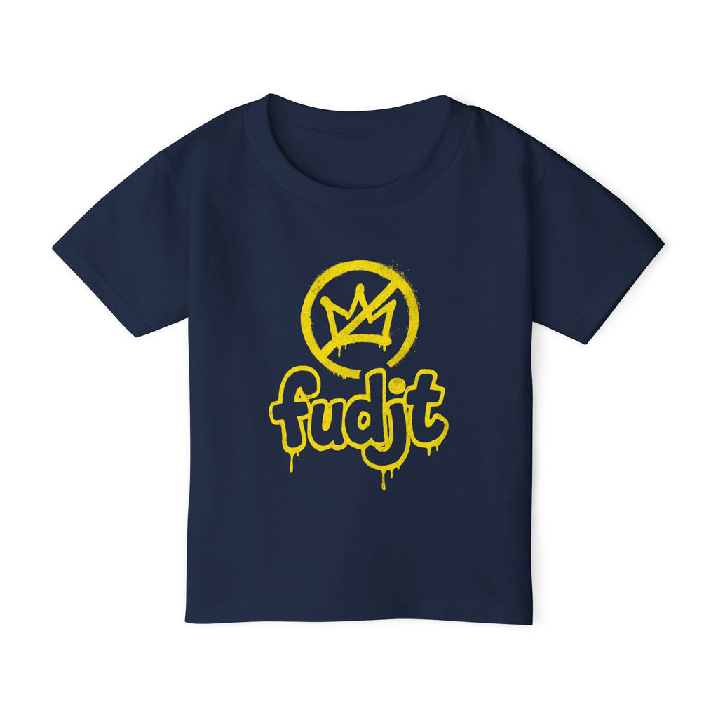 fudjt Toddler Tee with Golden fudjt No Kings Design | 6 Colors