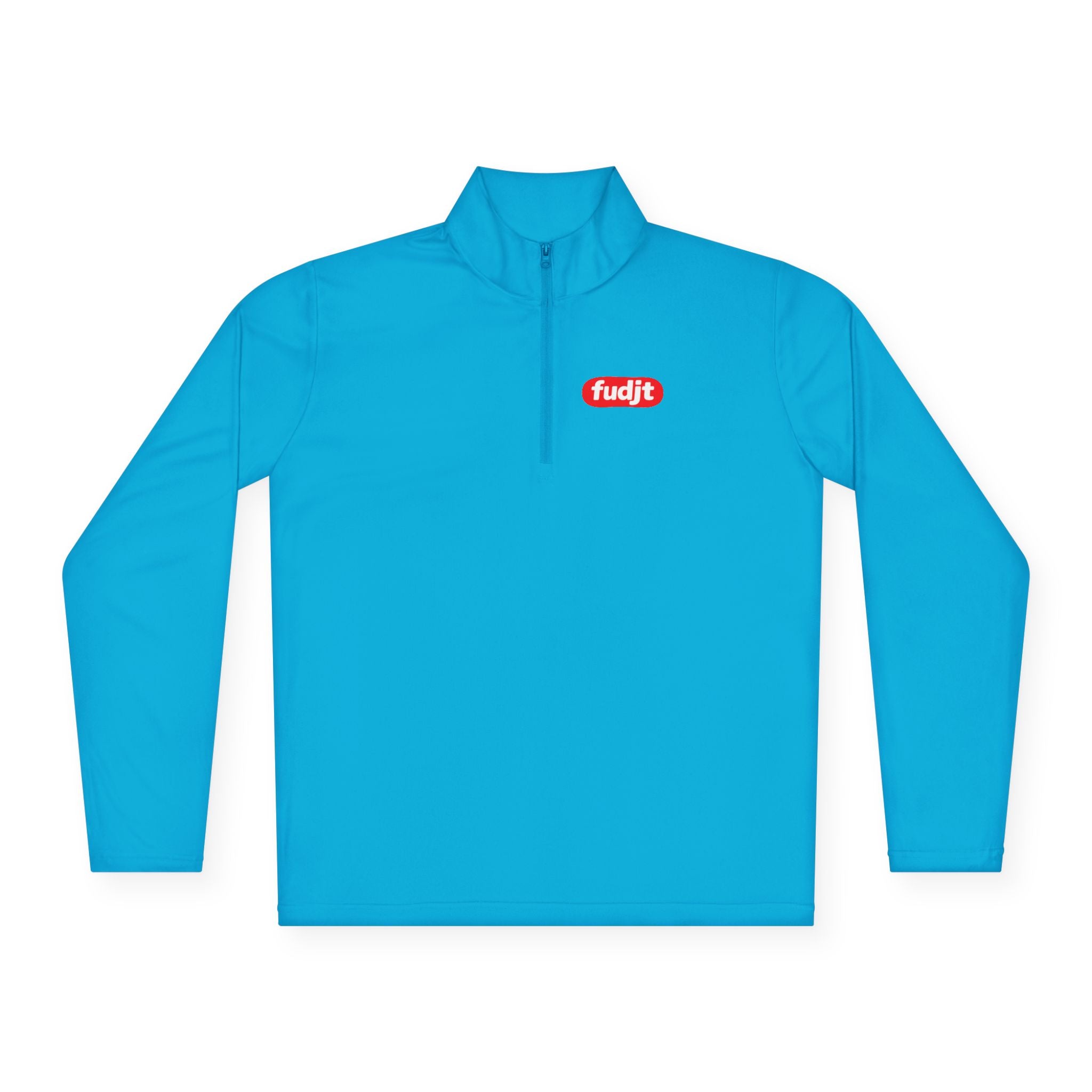 fudjt Anti-Supremacy Red Badge Quarter-Zip Performance Pullover | Bold Backside | 7 Colors