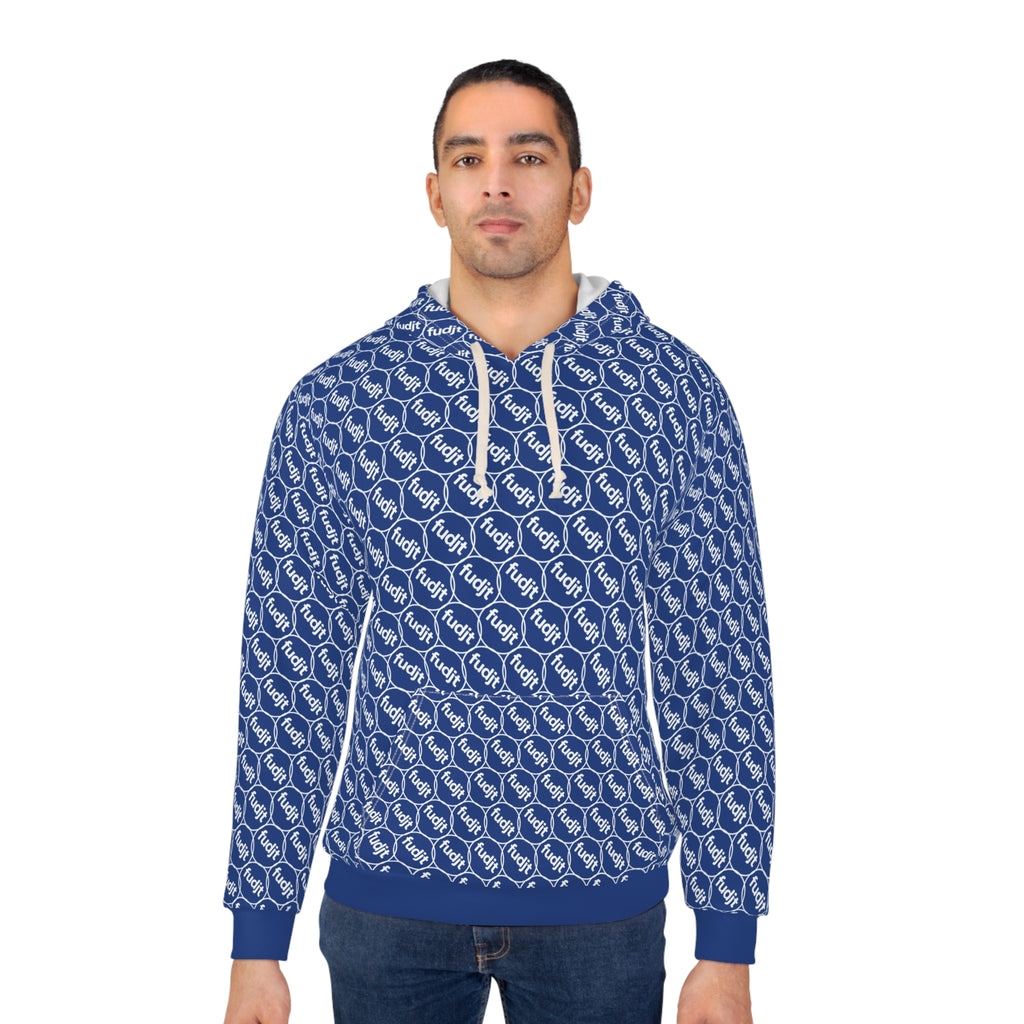 Dark Blue fudjt Unbroken Chain Hoodie | All Over 2.5-45
