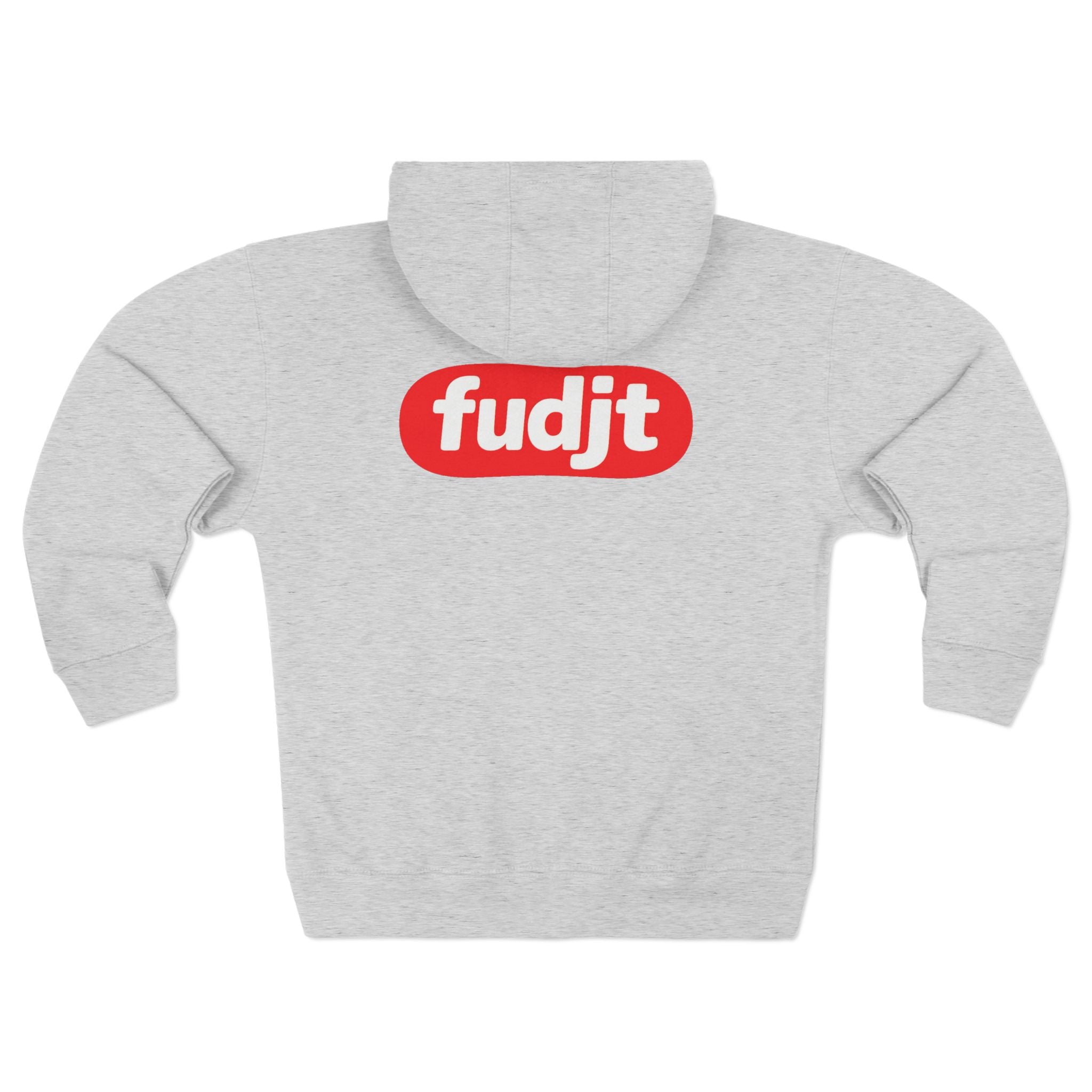 fudjt Anti-Supremacy Red Badge Zip Hoodie | Front & Back Graphic | 8 Colors
