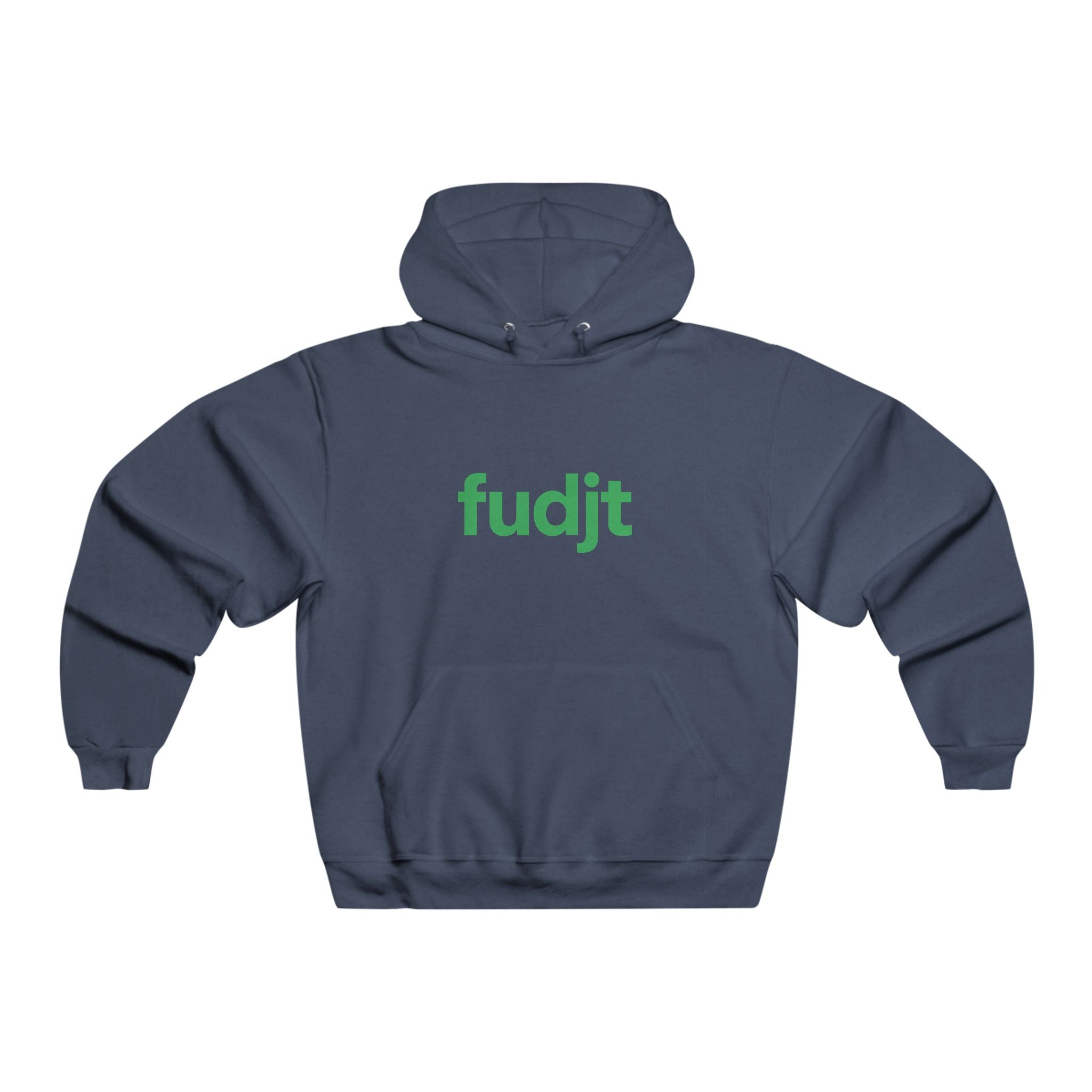 fudjt Hooded Sweatshirt | Green Logo, Super Cozy Hoodie | 8 Colors