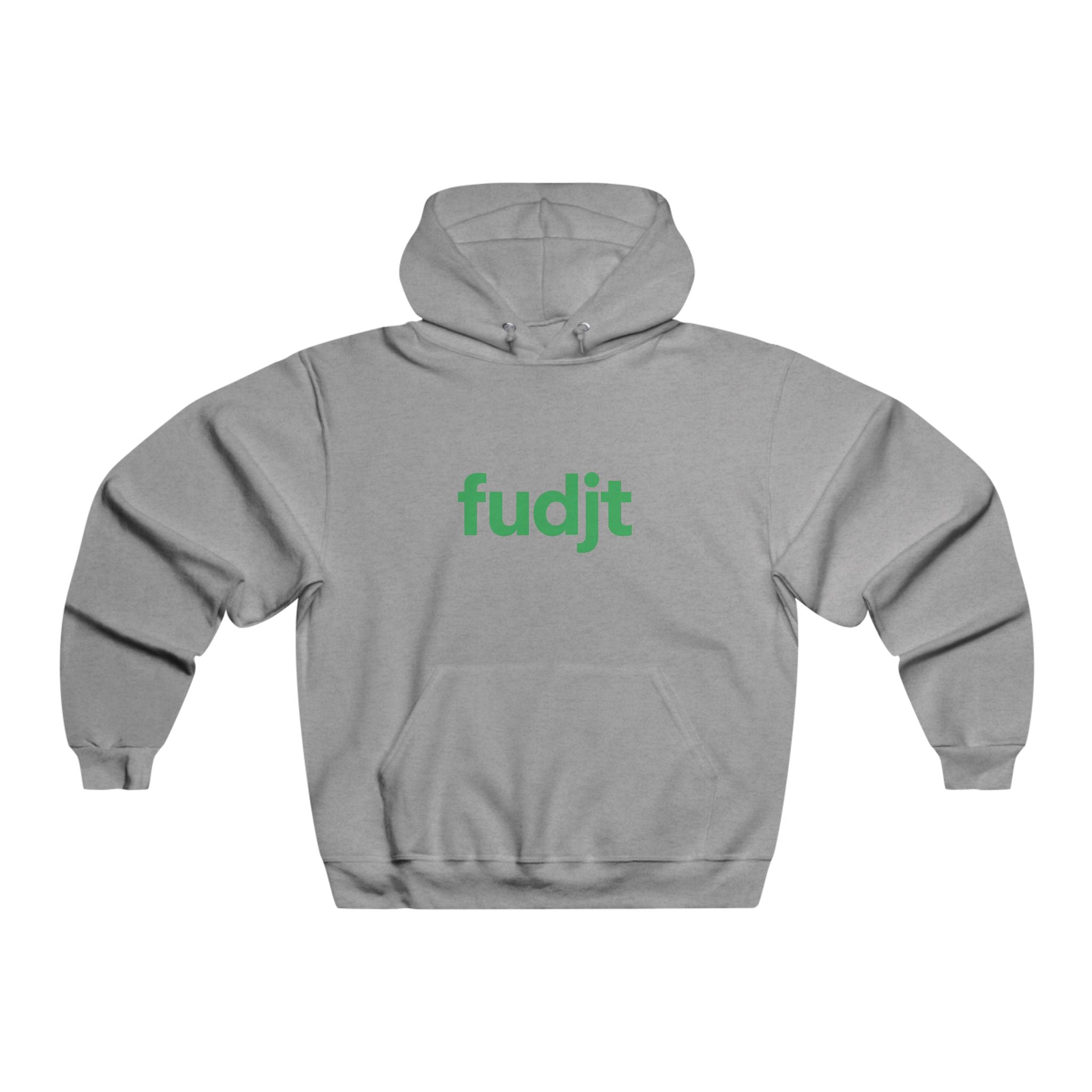 fudjt Hooded Sweatshirt | Green Logo, Super Cozy Hoodie | 8 Colors