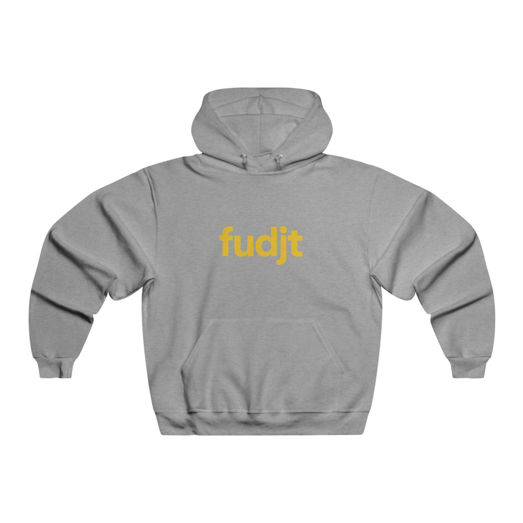 fudjt Hooded Sweatshirt | Gold Logo, Super Cozy Hoodie | 8 Colors