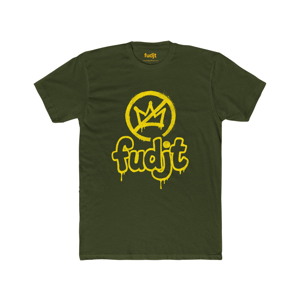 Golden fudjt No Kings Cotton Crew Tee | 12 Colors