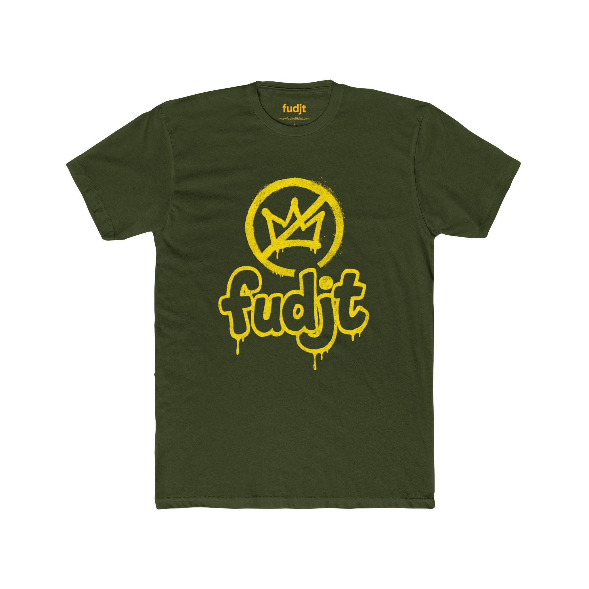 Golden fudjt No Kings Cotton Crew Tee | 12 Colors