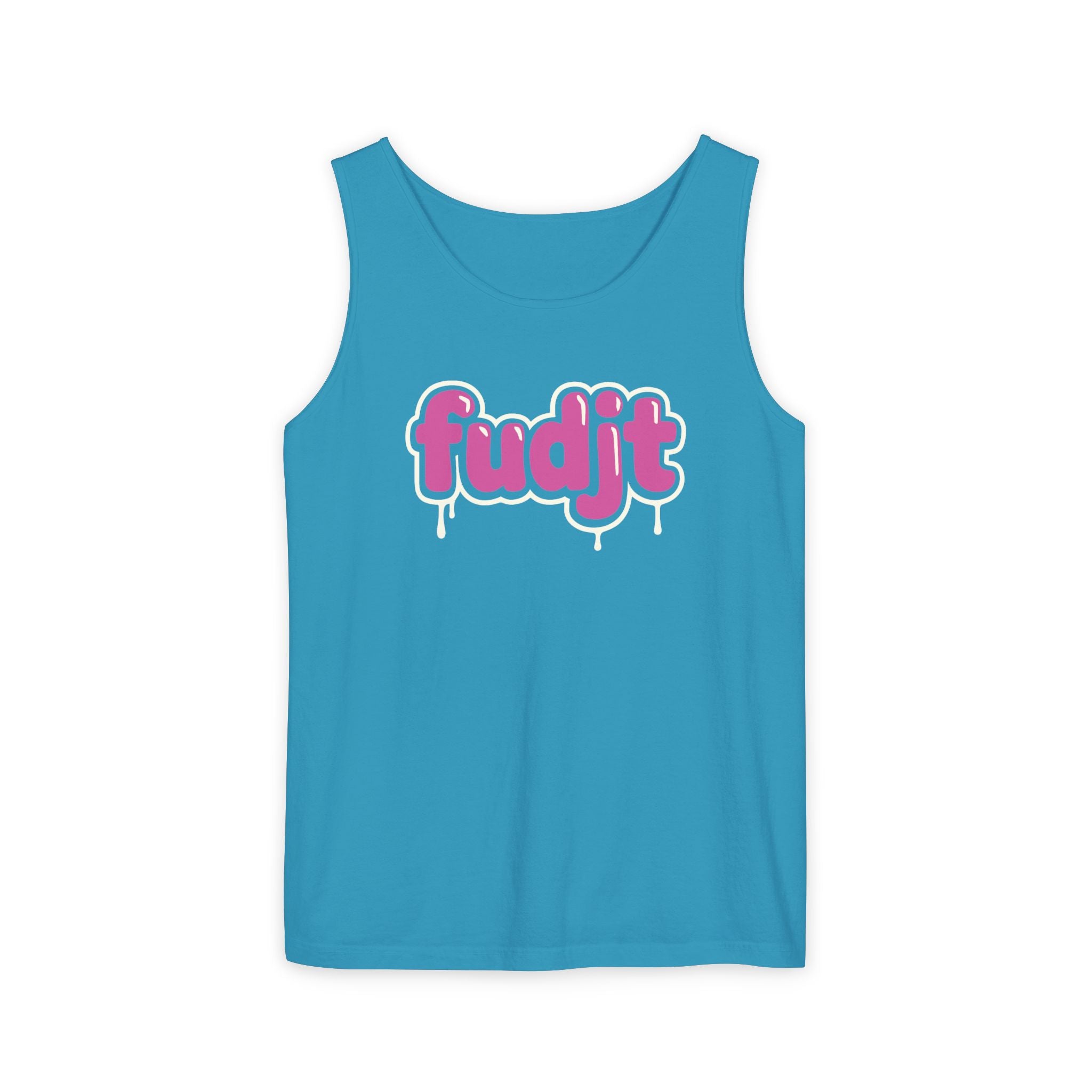 Pink Drip fudjt Long Tank Top | 16 Colors