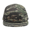 Embroidered 5 Panel Cap - Black fudjt Logo - 6 Colors