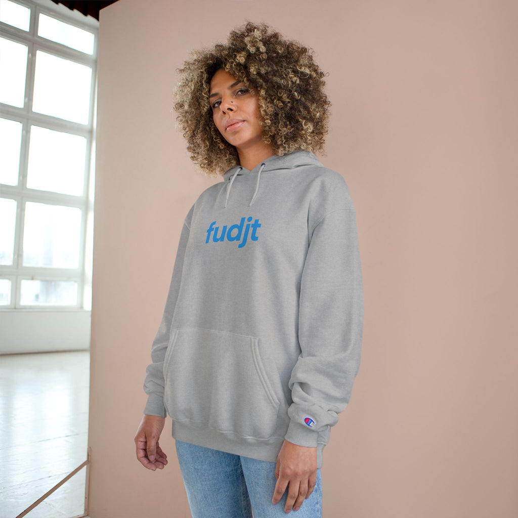 Monster Power Champion Hoodie - Retro Godzilla | fudjt vs. The Machine | Blue fudjt | 7 Colors