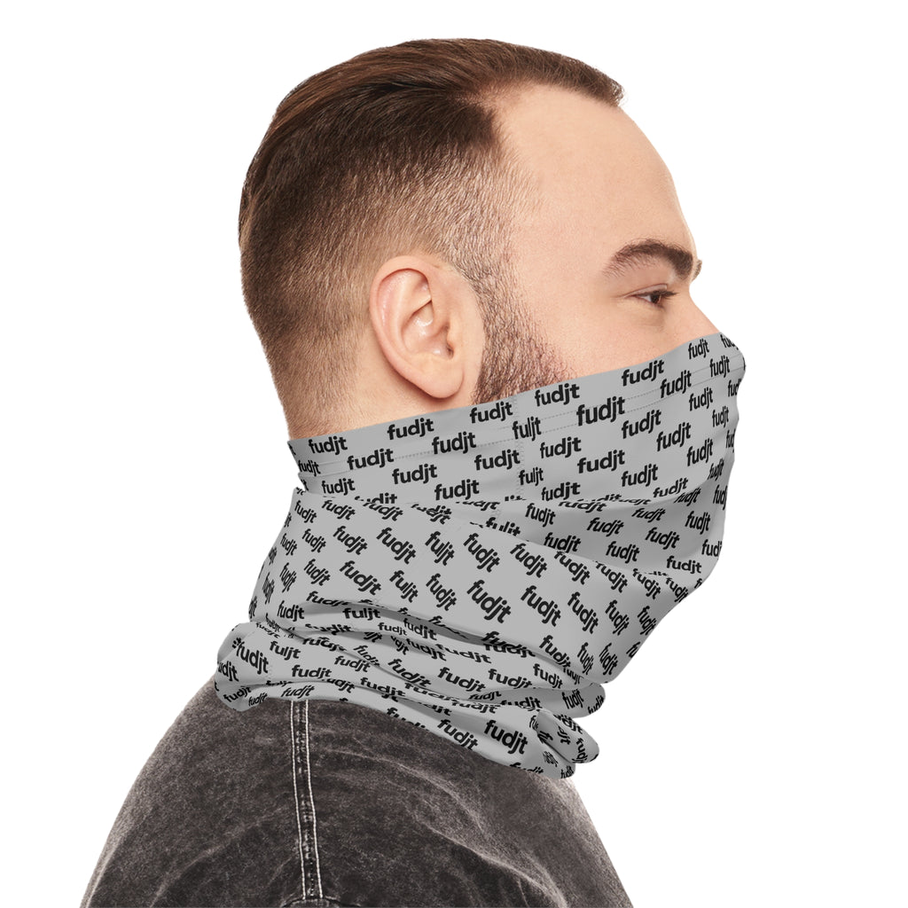 Gray & Black fudjt Lightweight Neck Gaiter