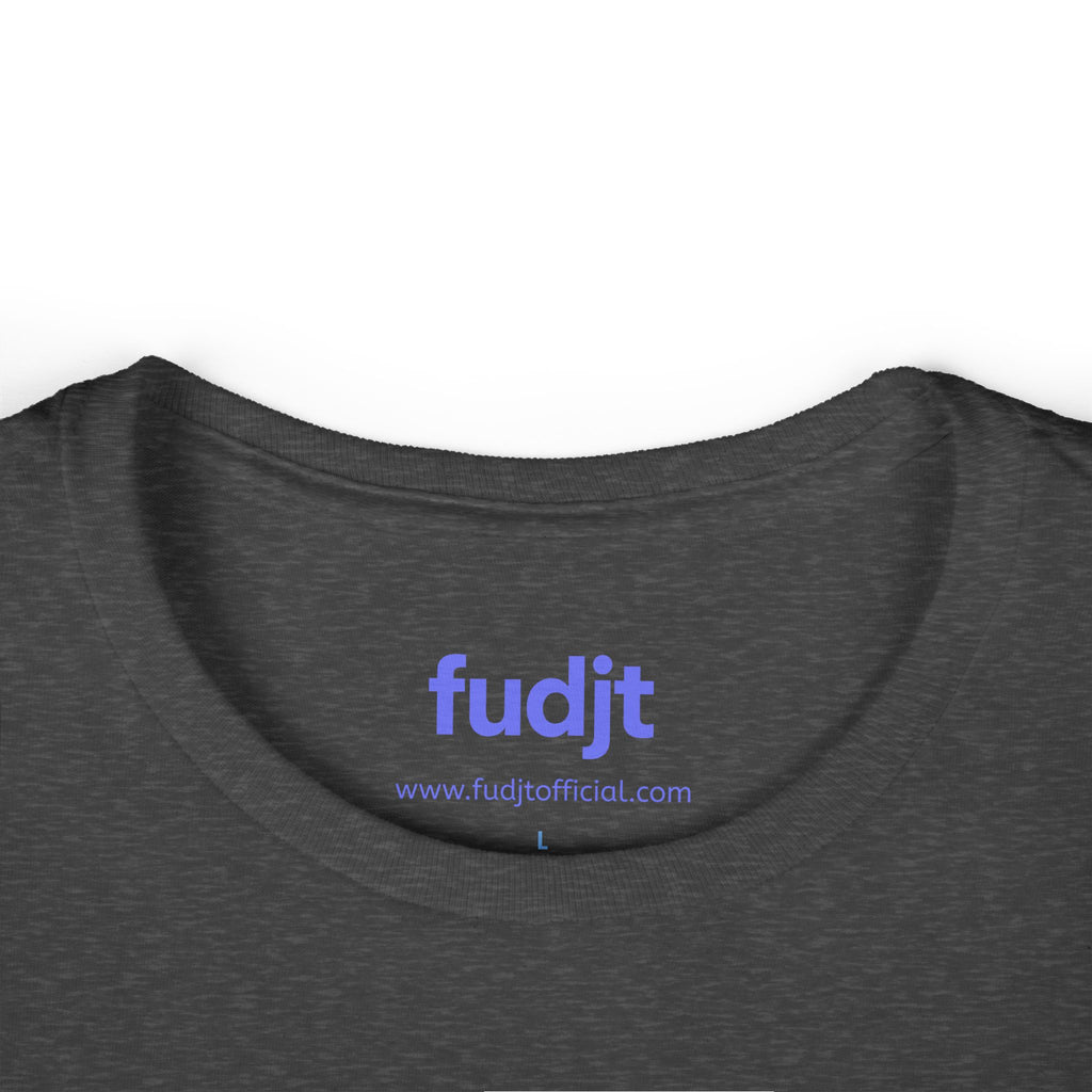 Women's Light Blue fudjt logo Comfy Stylie Tee | 12 Colors