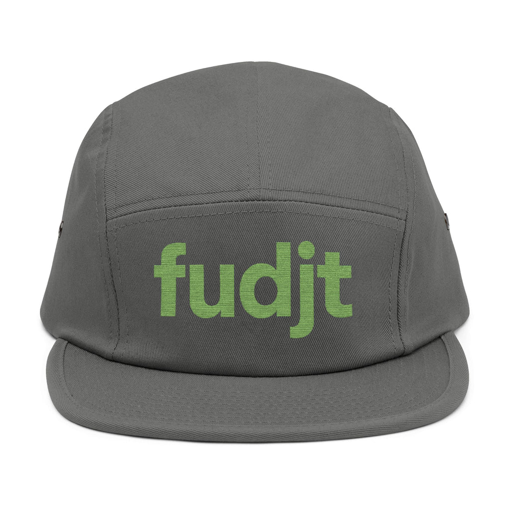 Embroidered 5 Panel Cap - Green fudjt Logo - 7 Colors