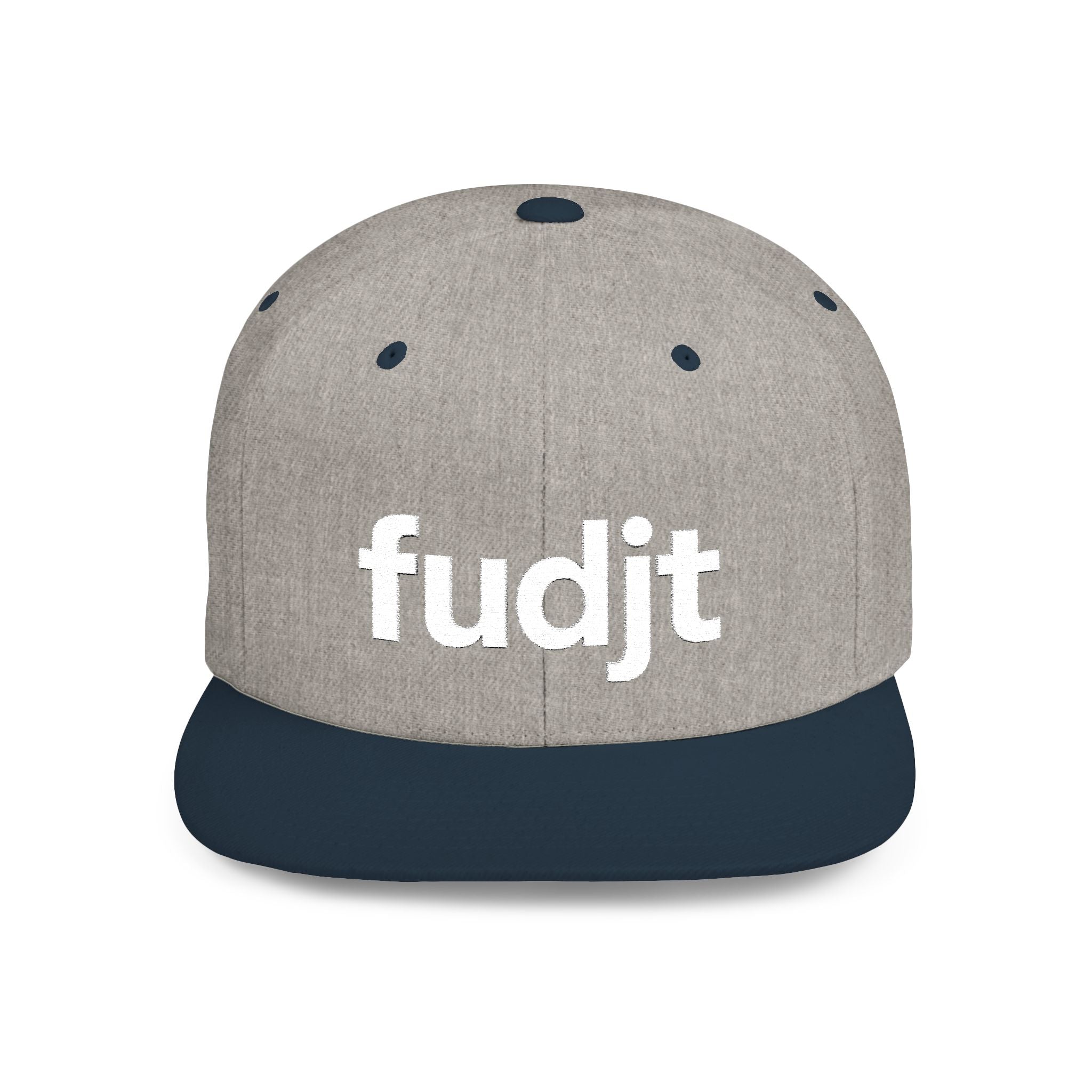 Stylish Flat Bill Snapback White fudjt Streetwear Logo Cap | 12 Colors