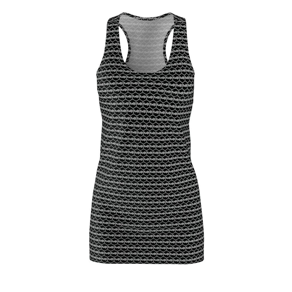 Black & White fudjt Unbroken Chain 1.25 Chic Racerback Dress - view 3