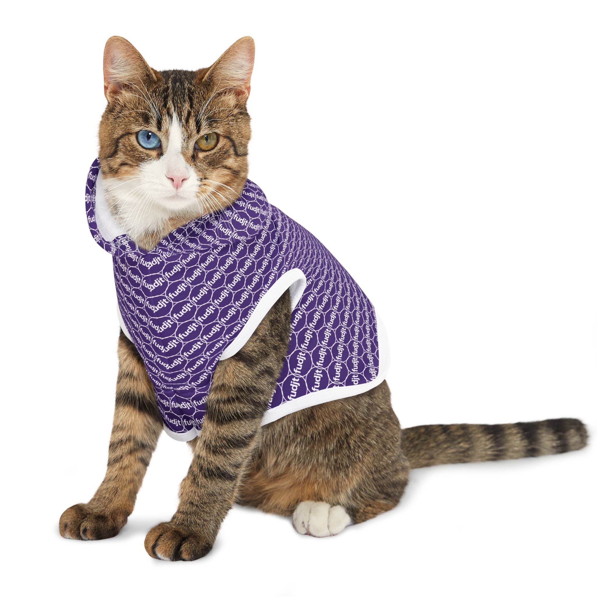 Purple fudjt Pet Hoodie | Unbroken Chain 1.25 | 7 Sizes