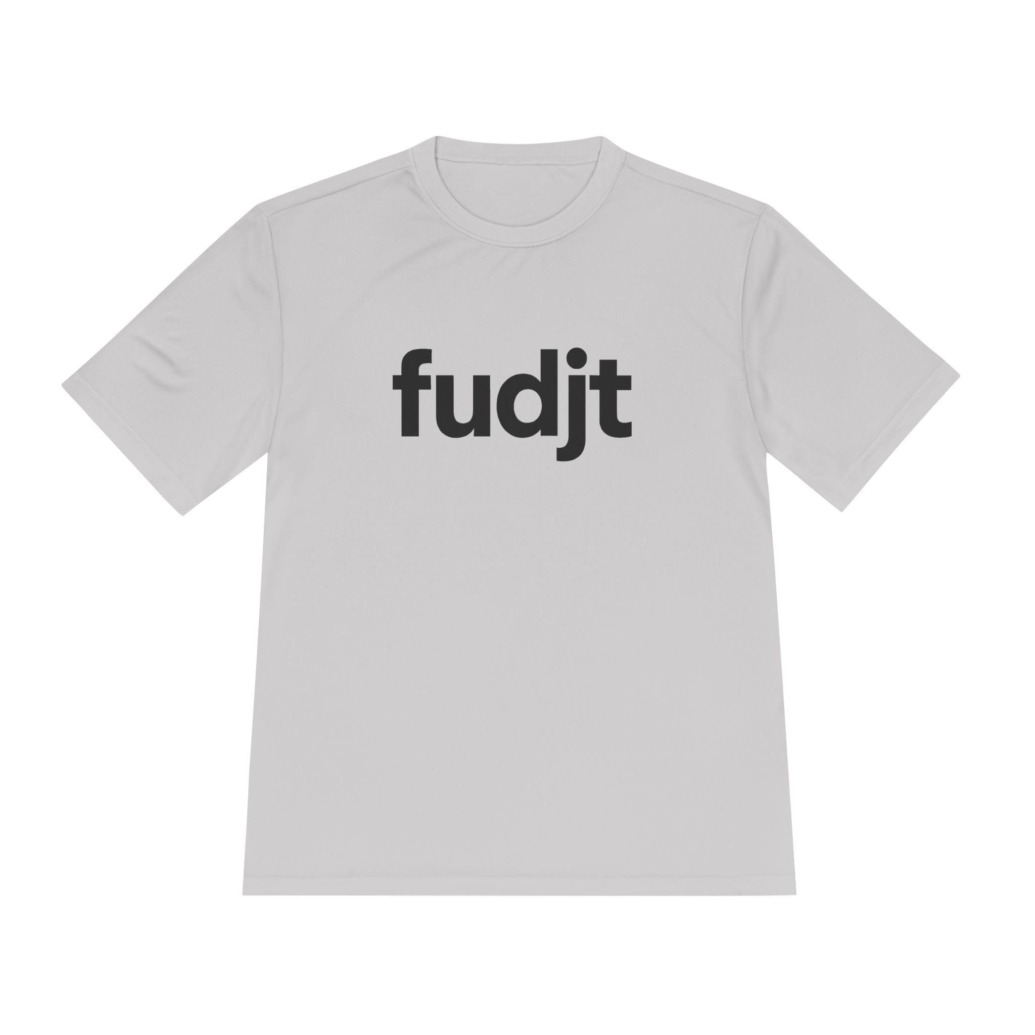 Black fudjt design Moisture Wicking Performance Tee | 12 Colors - view 3 - Silver