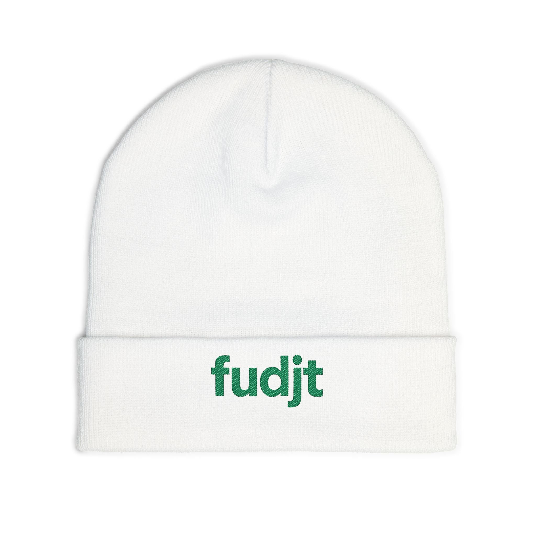 Stylish & Cozy fudjt Knit Beanie | Green Embroidery | 5 Colors