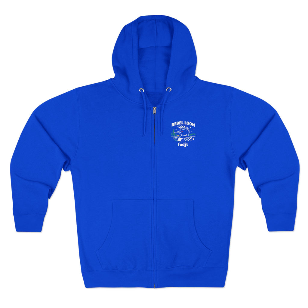 fudjt Rebel Loon Naturescape Zip Hoodie | Front & Back Graphic | 5 Colors