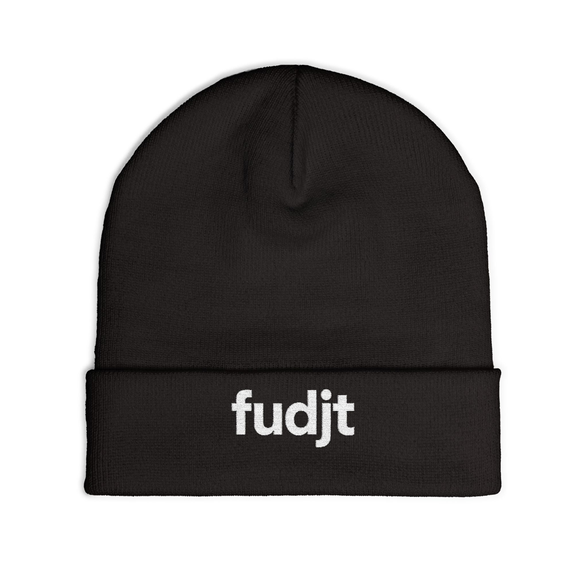 Stylish & Cozy fudjt Knit Beanie | White Embroidery | 5 Colors