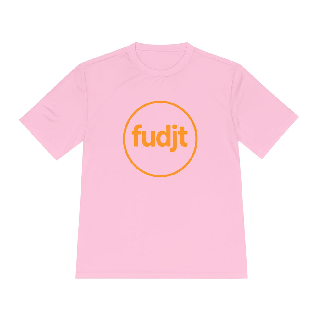 Orange fudjt Circle Moisture Wicking Performance Tee | 12 Colors