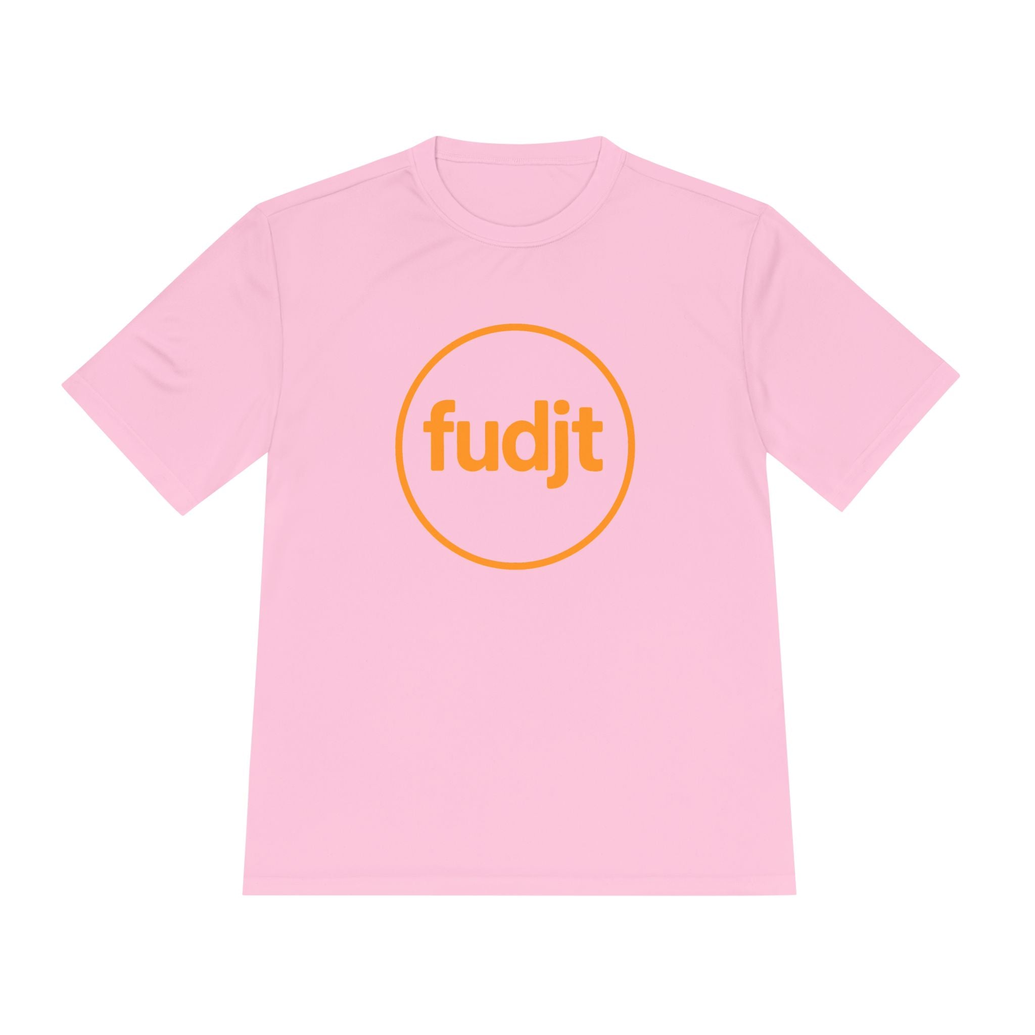 Orange fudjt Circle Moisture Wicking Performance Tee | 12 Colors
