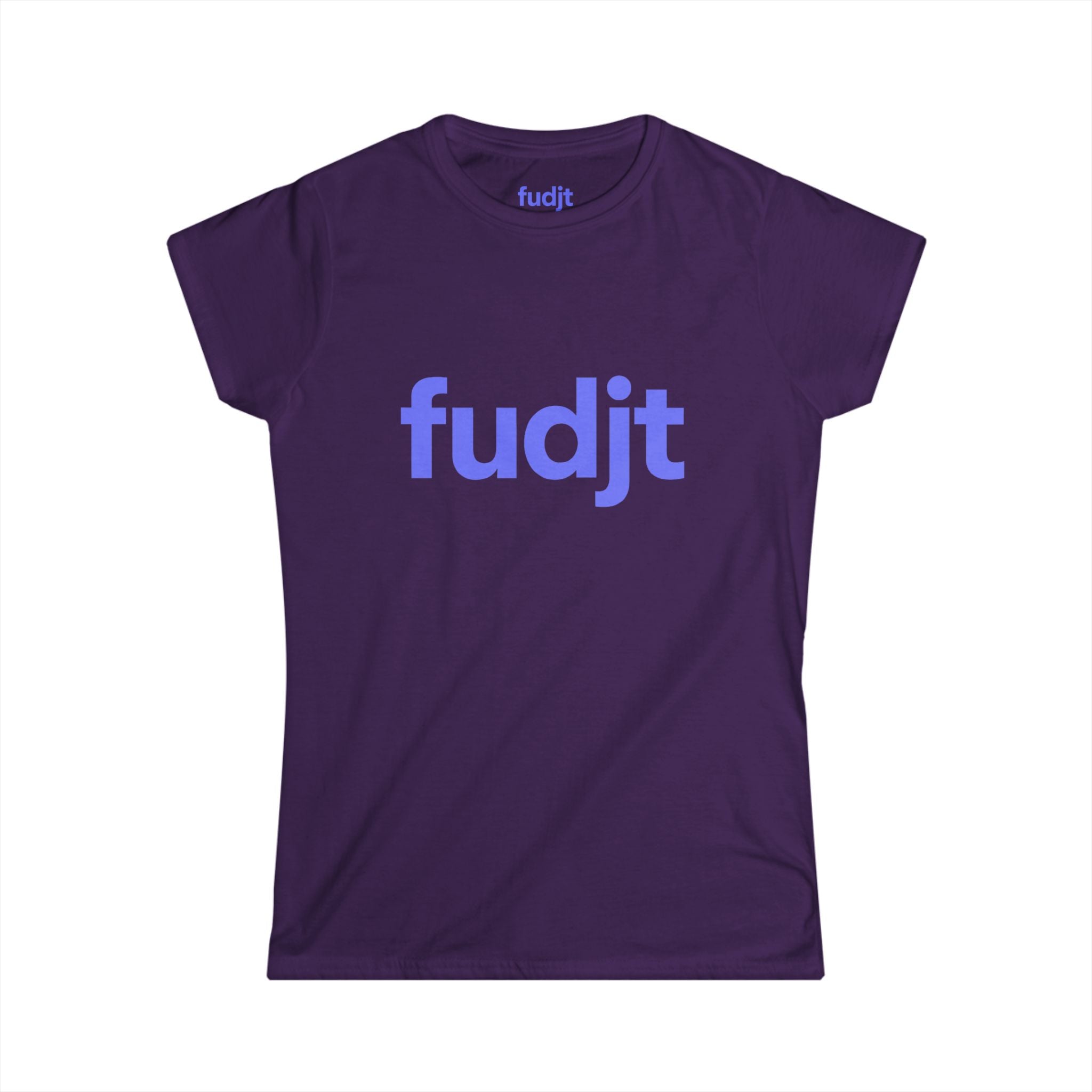 Women's Light Blue fudjt logo Comfy Stylie Tee | 12 Colors