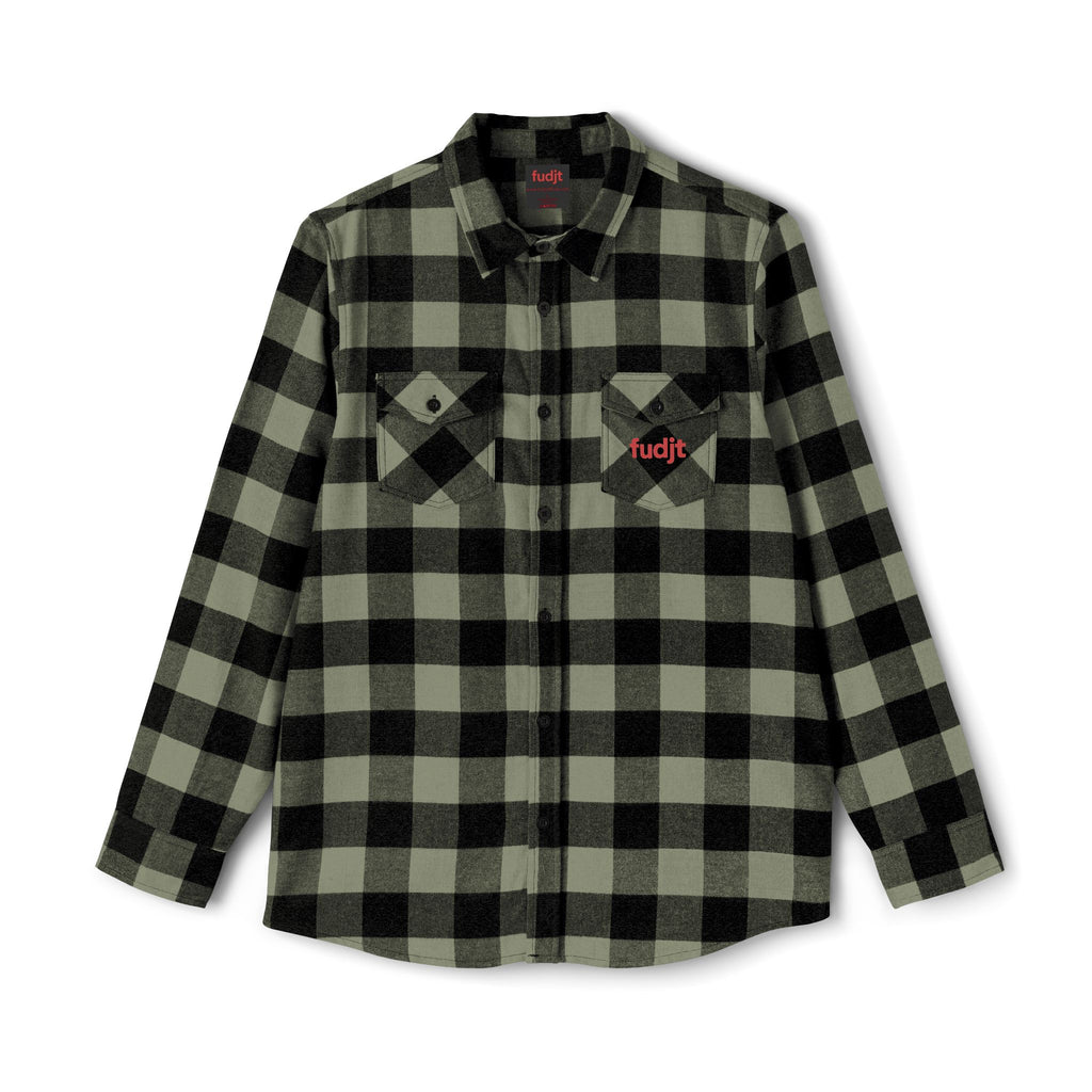 Flannel Shirt | Cozy Red fudjt logo | 4 Colors