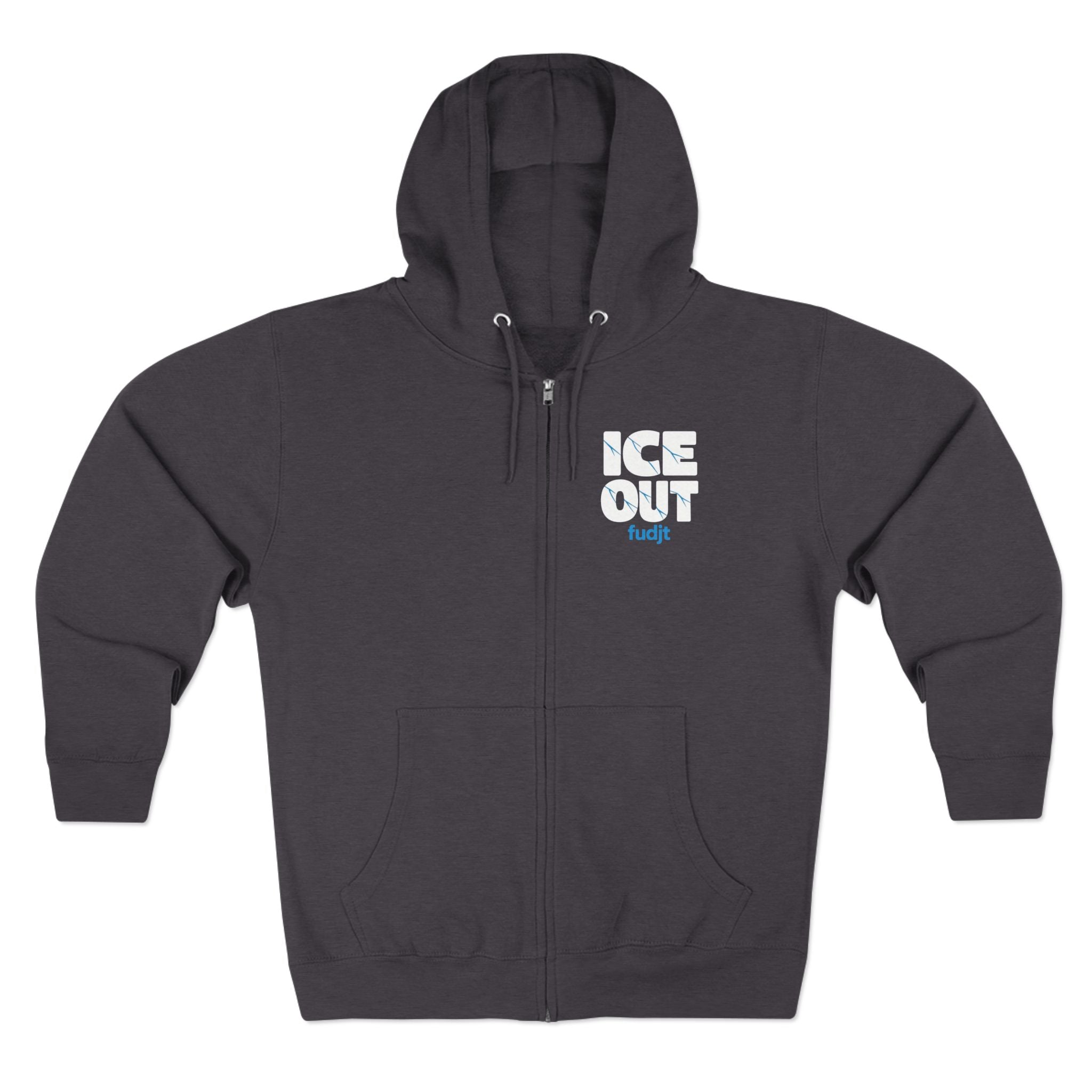 ICE Out fudjt Zip Hoodie | Front & Back Graphic | 7 Colors
