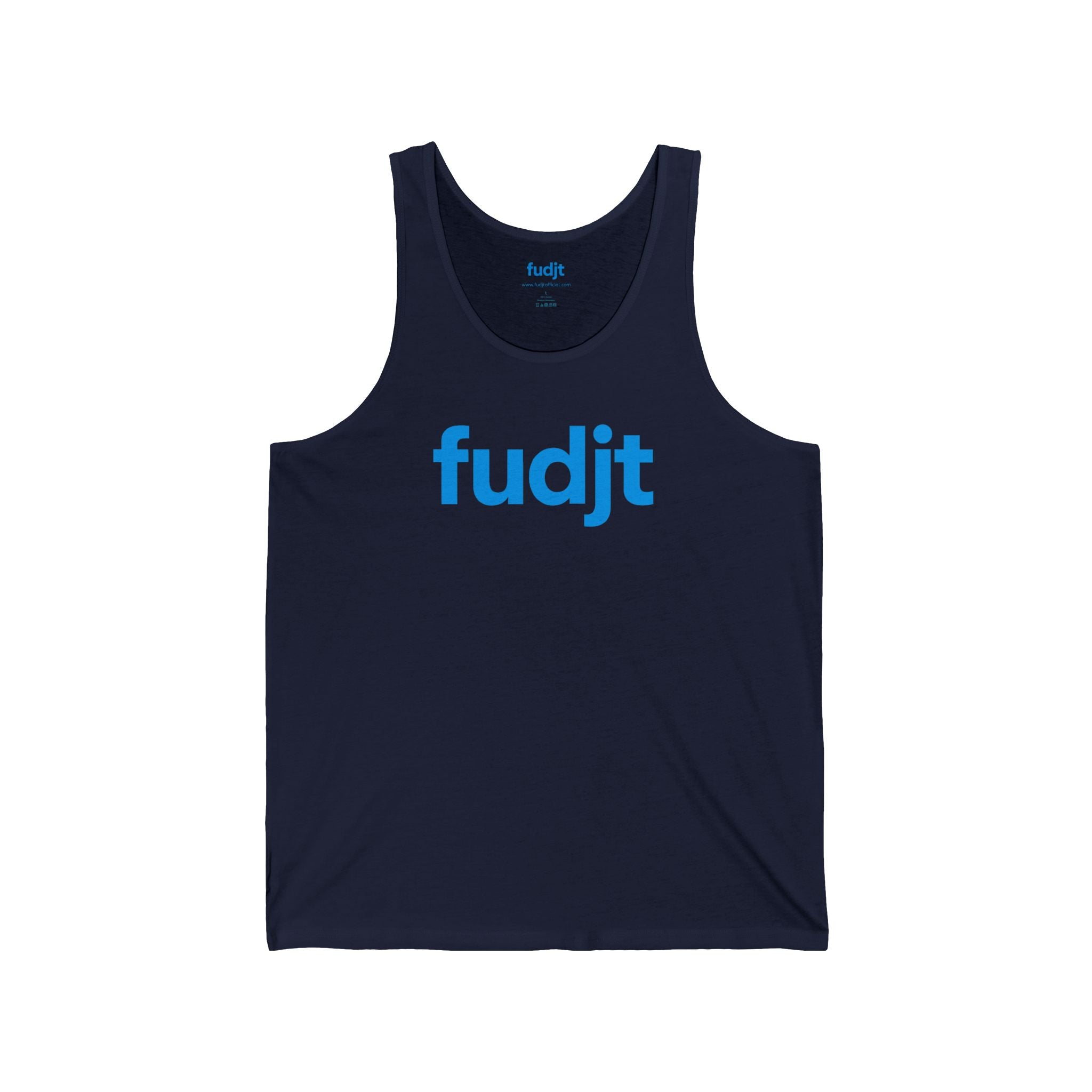 Turquoise fudjt logo - Unisex Jersey Tank | 6 Colors