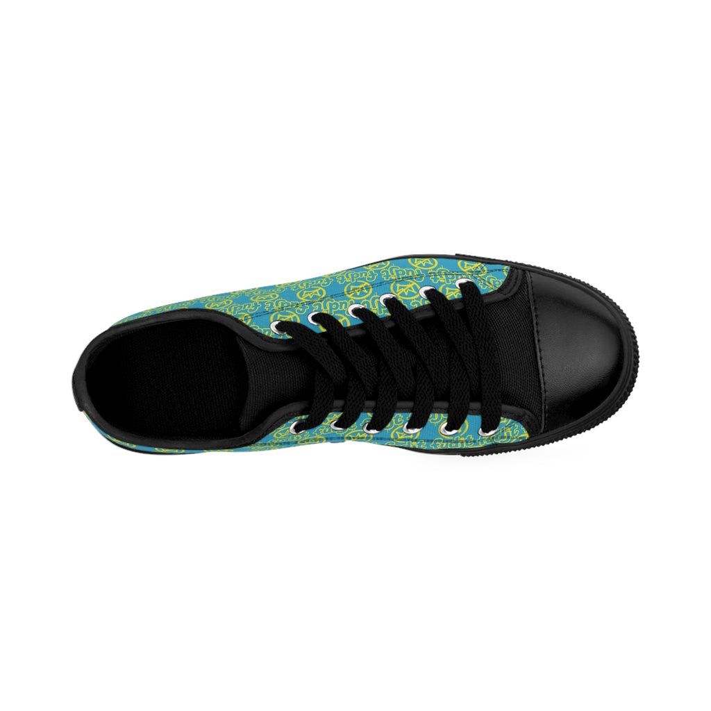 Turquoise Golden fudjt No Kings Street Style Sneakers | Women & Girls All Over 1 Low Top