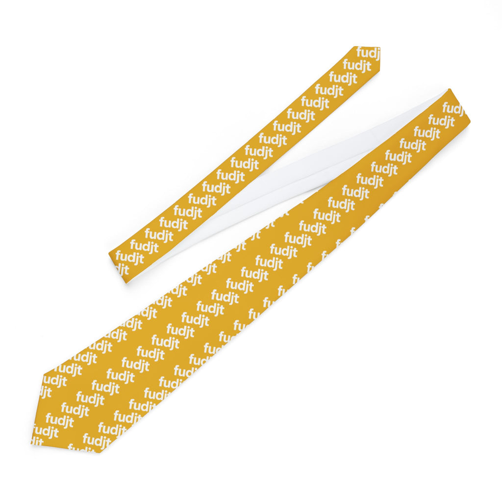 Yellow White fudjt 45-50 Fine Necktie