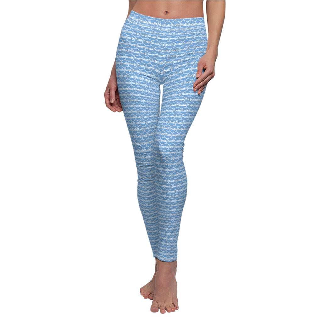 Light Blue fudjt Unbroken Chain 1.25 Casual Leggings