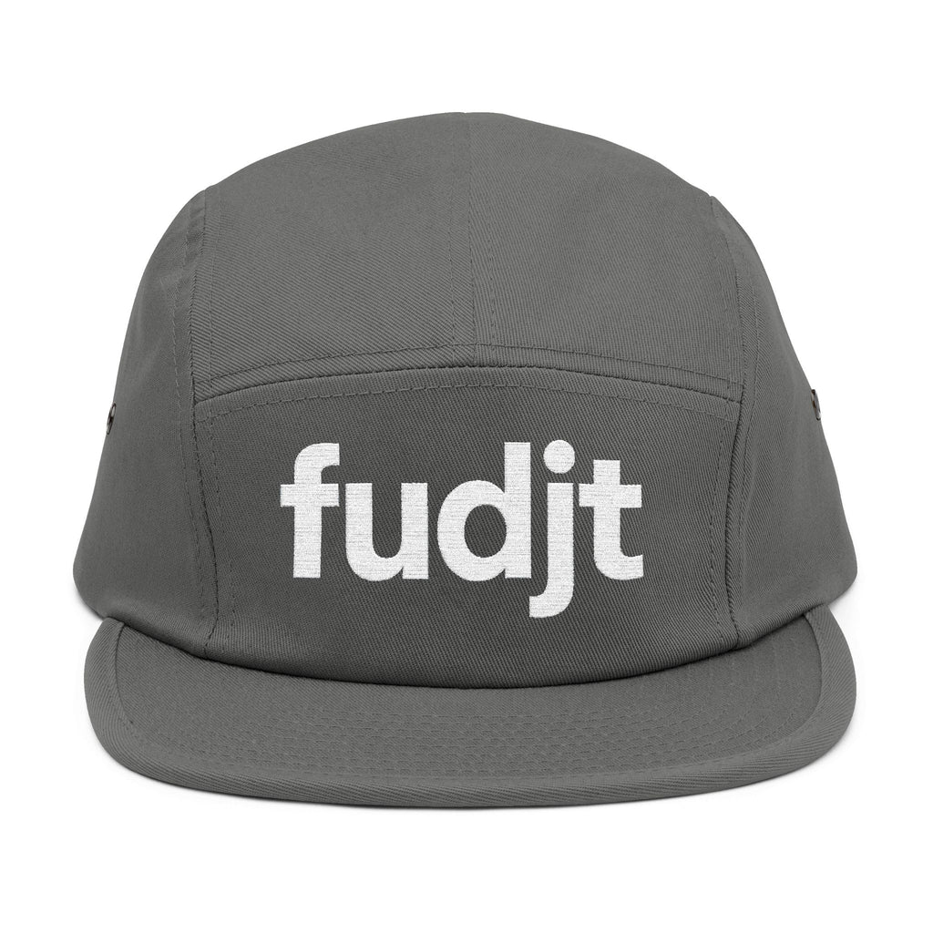 Embroidered 5 Panel Cap - White fudjt Logo - 7 Colors
