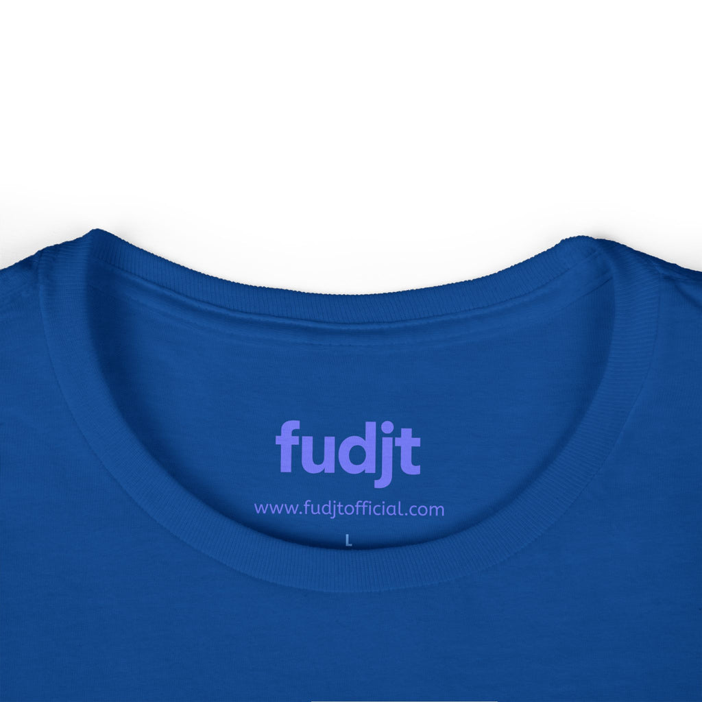 Women's Light Blue fudjt logo Comfy Stylie Tee | 12 Colors