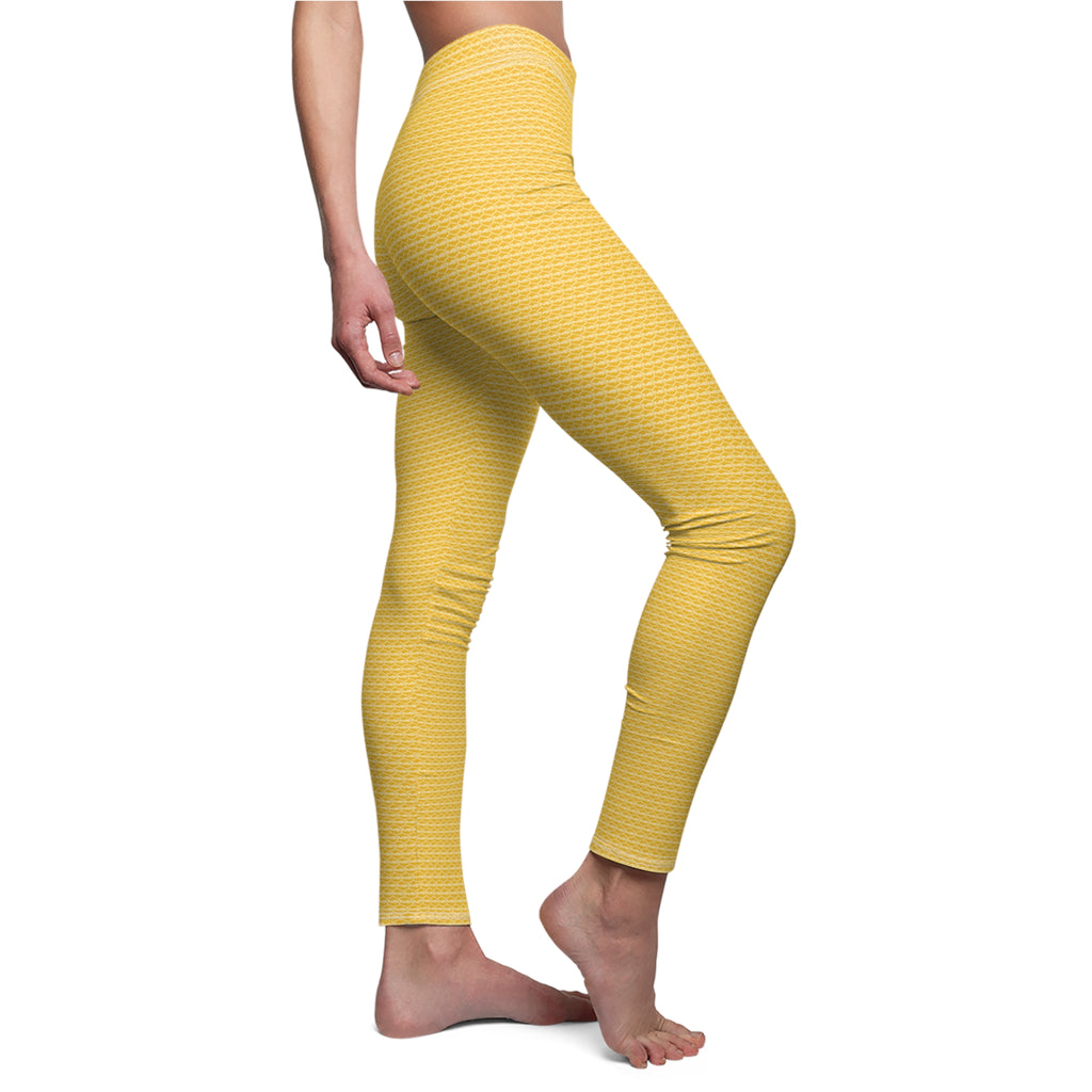 Yellow fudjt Unbroken Chain .5 Casual Leggings