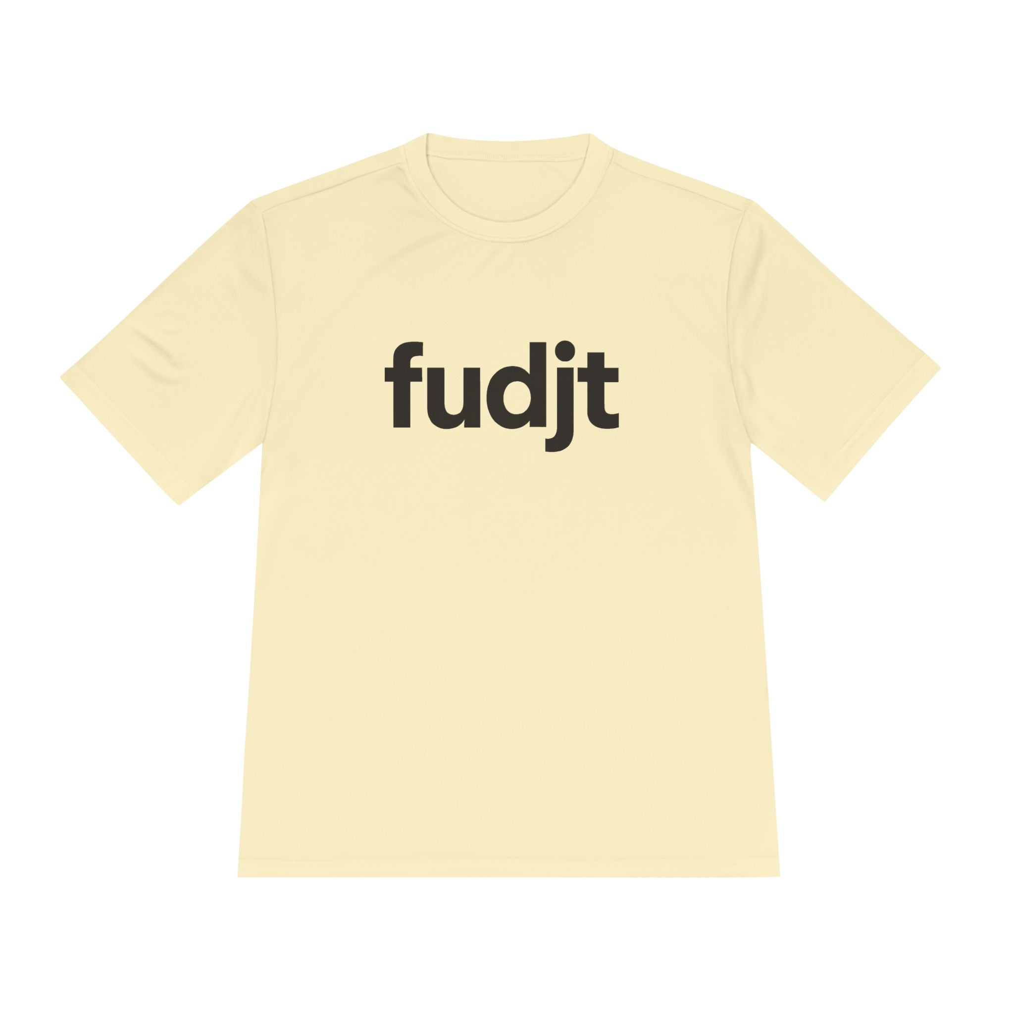 Black fudjt design Moisture Wicking Performance Tee | 12 Colors - view 8 - Vegas Gold