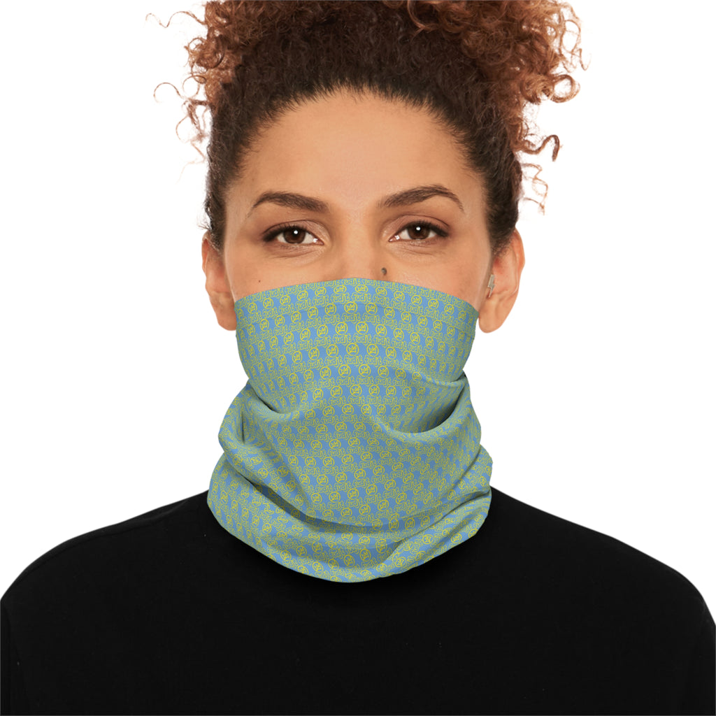 Light Blue Golden fudjt No Kings .5 Neck Gaiter