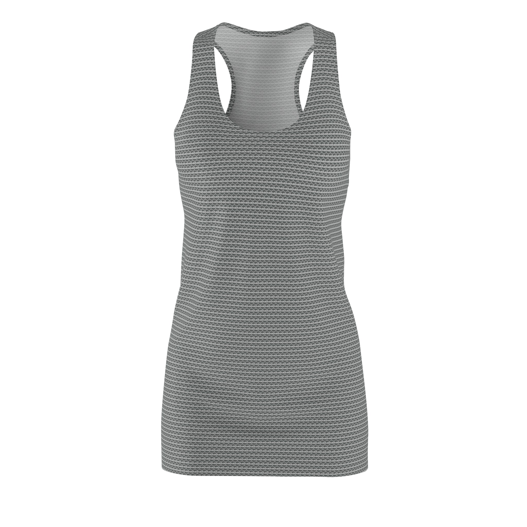 Dark Gray fudjt Unbroken Chain .5 Chic Racerback Dress