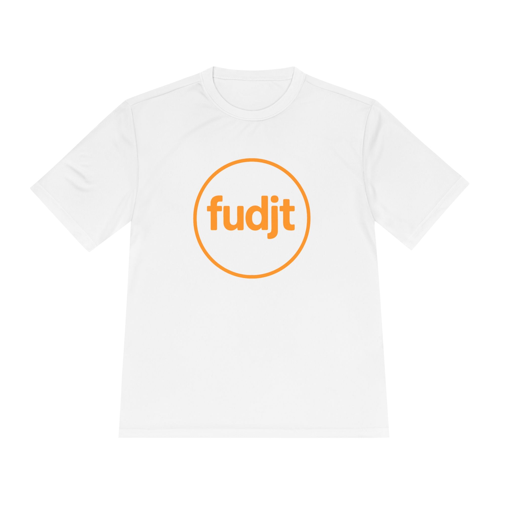 Orange fudjt Circle Moisture Wicking Performance Tee | 12 Colors