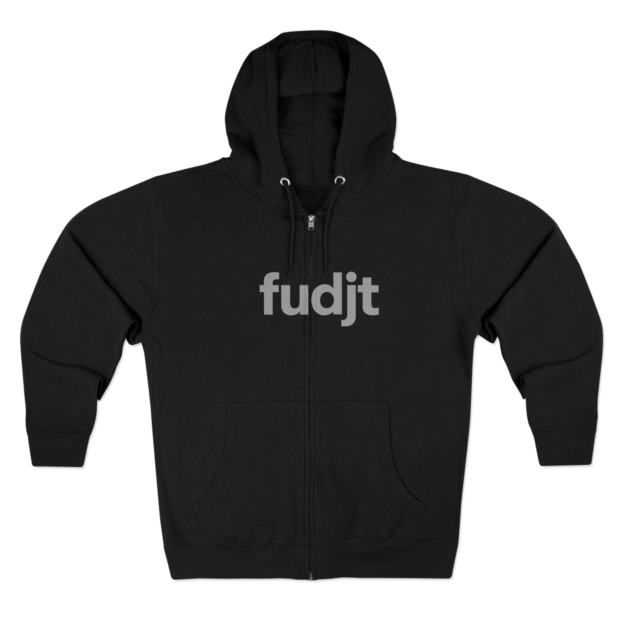 Zip Hoodie with Gray fudjt Design | Cozy Everyday Comfort | 8 Colors