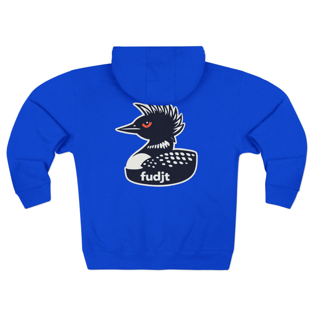 fudjt Rebel Loon Decoy Zip Hoodie | Front & Back Graphic | 9 Colors