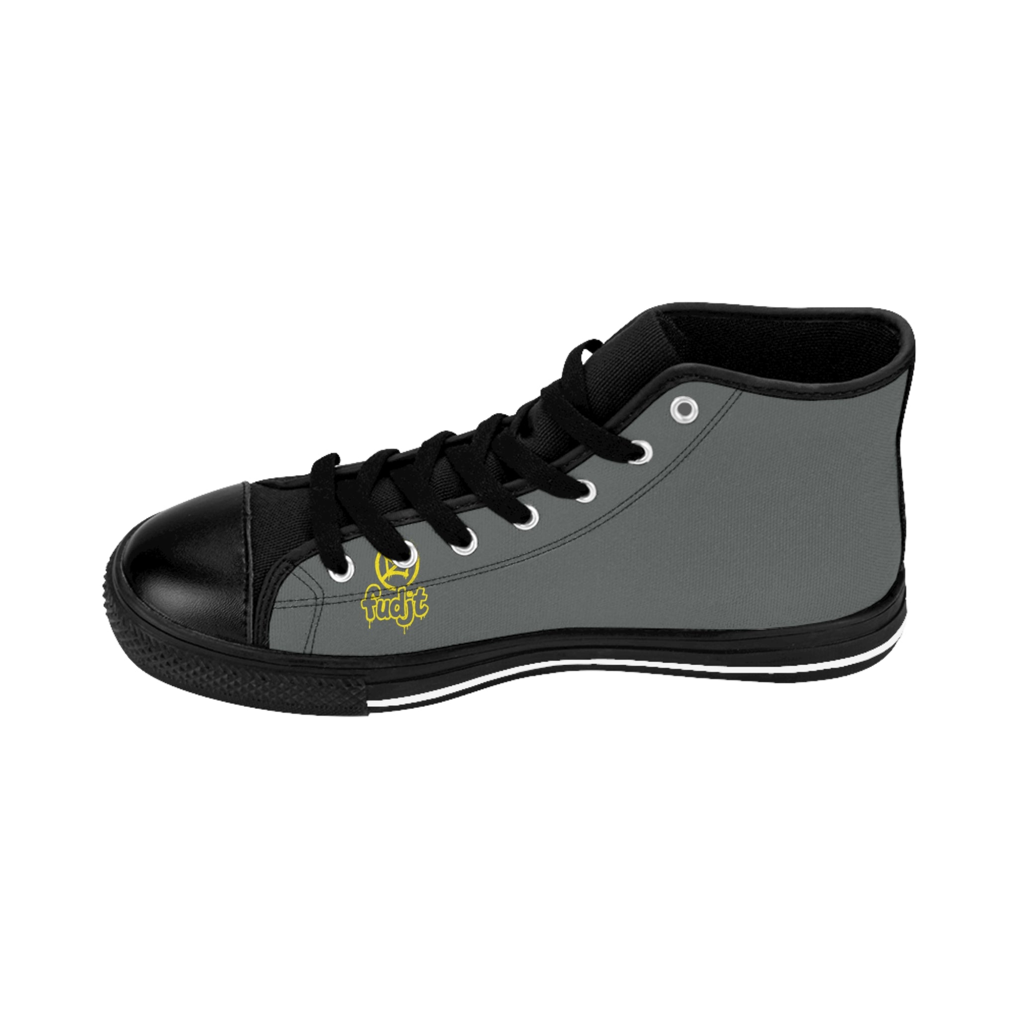 Dark Gray Golden fudjt No Kings Street Style Sneakers | Men & Boys 3.75 High Top