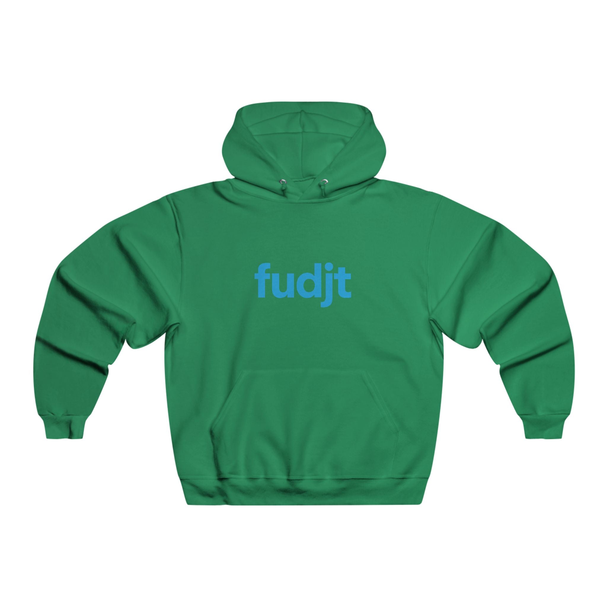 fudjt Hooded Sweatshirt | Turquoise Logo, Super Cozy Hoodie | 8 Colors