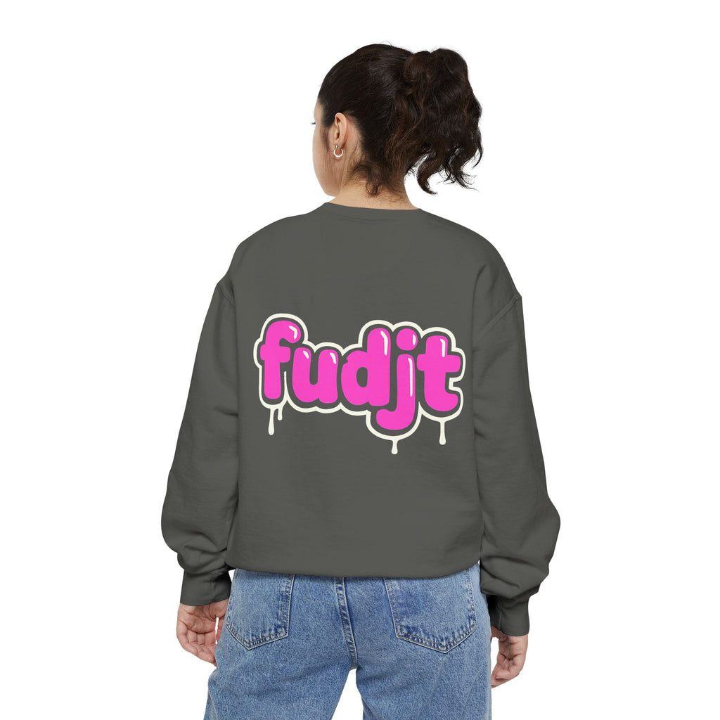 Rebel Loon fudjt Retro Wildlife Crewneck, Bold Pink Drip Backside | 14 Colors